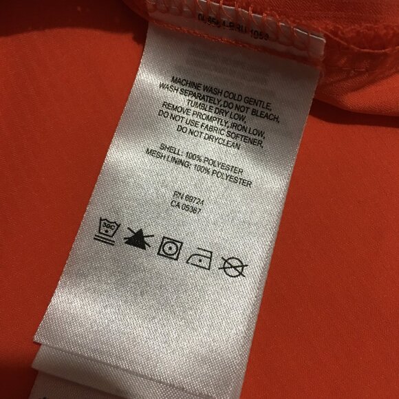 Columbia PFG Womens Medium Orange Short Sleeve Fishing Shirt Vented - Picture 5 of 11